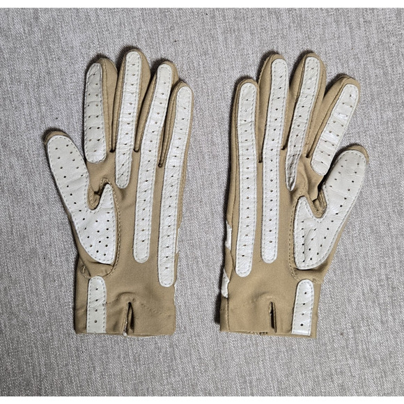 Vintage ISOTONER by Aris Women's Gloves Camel One Size Fits Most Unlined - Picture 4 of 7